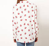 Сорочка жіноча шифонова поцілунок/М, фото 2