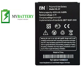 Оригінальний акумулятор АКБ (Барарея) для THL 4000 / BL-07 4000 mAh 3.7V