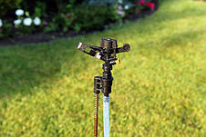 Дощуватель Presto-PS зрошувач імпульсний для городу на 2 форсунки з різьбою 1/2 дюйма (RS 5022-7), фото 4