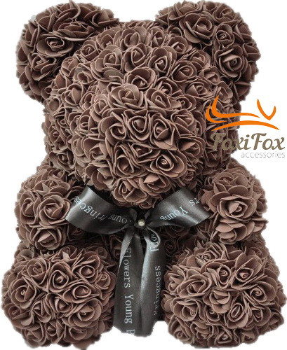 Ведмедик із троянд UFT Bear Flowers UFT BB4 Coffee