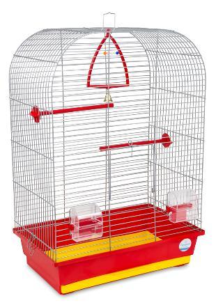 Клітка Природа 'Ауріка' для птахів 44 см/27 см/64 см Хромована
