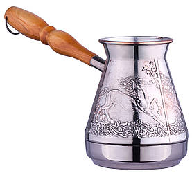 Мідна турка для кави Сторчай «Коні», 500мл (410)