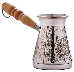 Мідна турка для кави «Мудра сова», 200мл. (448)