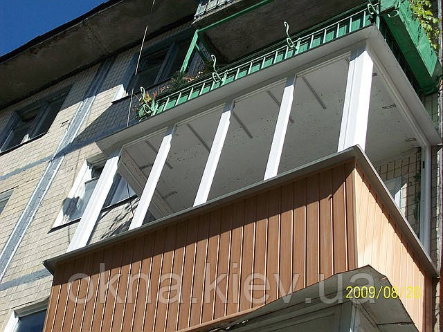 Наружная обшивка балкона. Обшивка балконов снаружи в Киеве. - фото 2 - id-p81691663