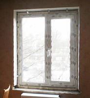 Металлопластиковое двухстворчатое окно ALMPlast