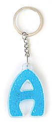 Брелок YES літера "А", блакитна