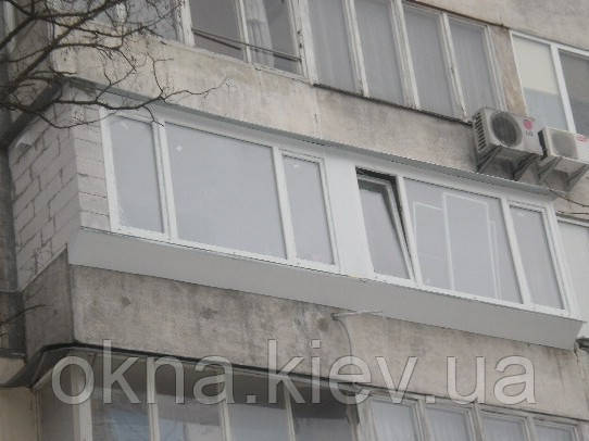 Вынос балкона цена. Балкон с выносом Киев и Киевская область - фото 1 - id-p81691889