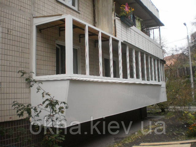 Вынос балкона цена. Балкон с выносом Киев и Киевская область - фото 3 - id-p81691889