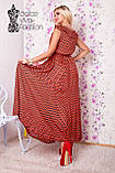 Жіноче довге літнє плаття з шифону, фото 3