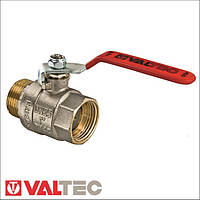 Кран шаровый VALTEC внутренний-наружный 1/2" (ручка) VT.215, опт и розница