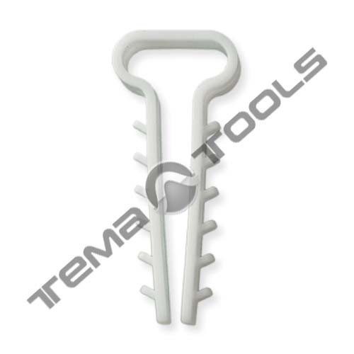 Кріплення ялинка плоске 2 по 10х5 мм Білий