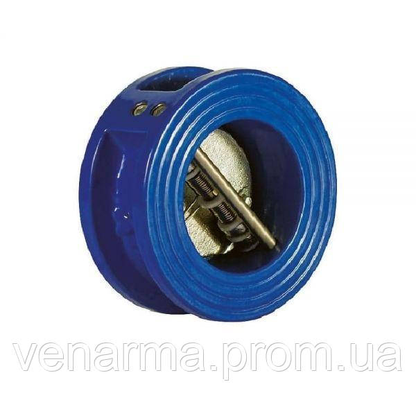 Обратный клапан двухстворчатый межфланцевый чугунный, Ду 100 / створки ...