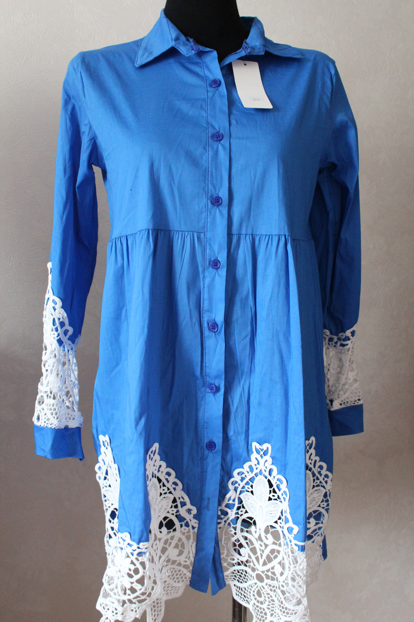 Плаття-сорочка мереживо, фото 1