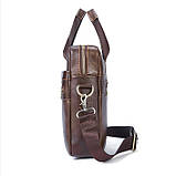 Портфель сумка чоловічий діловий шкіряний WESTAL (чорний), фото 7