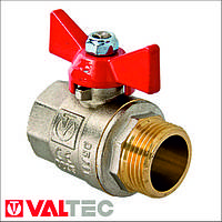 Кран шаровый Valtec внутренний-наружный 1/2" (бабочка) VT.218, опт и розница