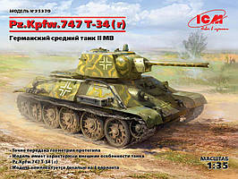 Pz.Kpfw. 747 T-34 (r), Німецький середній танк ІІ МВ. 1/35 ICM 35370
