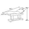 Масажний стіл з підігрівом для СПА-салонів, кушетка масажна електрична для косметології ZD-866HN, фото 6