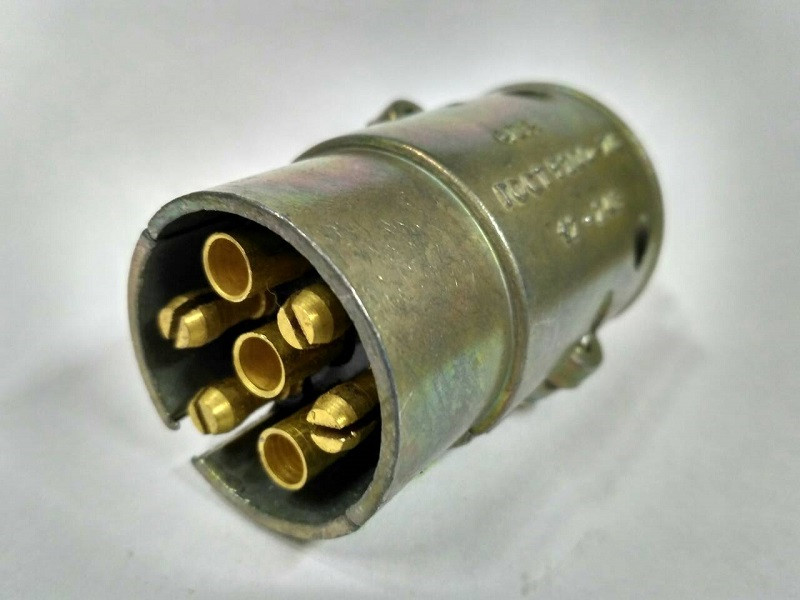 Роз'єм причіпного металевий (вилка) ПС 300 В (тато), фото 1