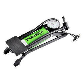 WINSO Насос ножний з манометром, циліндер 55*120 мм.шланг 60 см, комплекс.3 адаптера