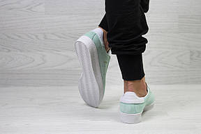 Кросівки жіночі Adidas Topanga,замшеві,м'ятні, фото 3