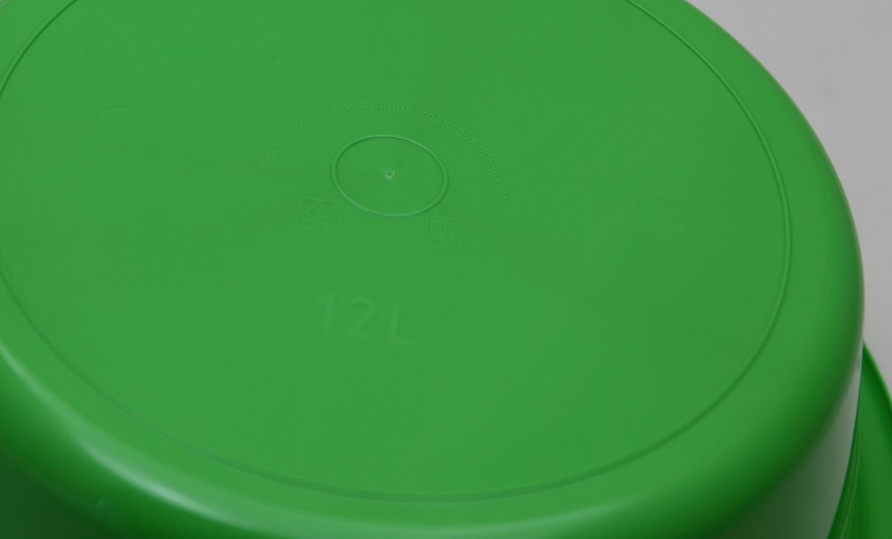 Пластиковая круглая миска 12л Ø41см (разные цвета) - фото 4 - id-p37295298