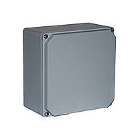 Розподільна коробка алюмінієва, корпус, бокс, ответвительная коробка, герметичний ящик, IP67 180х180х100 мм