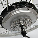 Заднє мотор-колесо для велосипеда 48V 500W, 24", 26", 28", фото 3