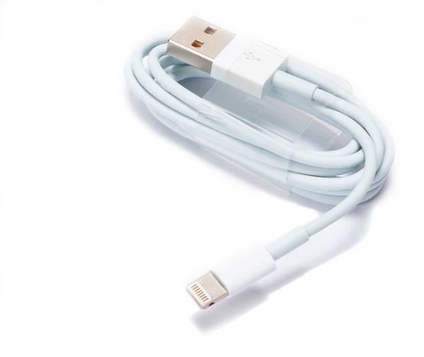 USB кабель для iPhone 5/6/7 моделей шнур 1 м белый 18-1121