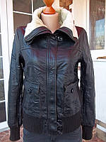 (44р) FORMULA JOVEN Шкіряна жіноча куртка піджак косуха на хутрі