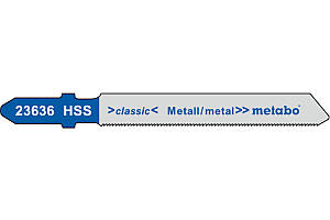 Полотно для лобзика по металу Metabo Classic 66 мм T118 G, 5 шт. (623636000)