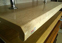 Підвіконня Danke Преміум 200мм бежевий мармур глянець, фото 4