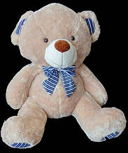Милий плюшевий Ведмідь 68 см із бантом на шиї чудовий подарунок іграшка м'яка