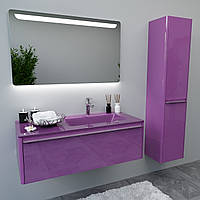 Комплект мебели в ванную комнату "Бриджит" (тумба+раковина + зеркало + пенал)