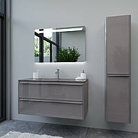 Комплект мебели в ванную комнату "Бриджит-2" (тумба+раковина + зеркало + пенал)