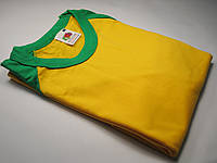 Мужская футболка с цветными рукавами Солнечно-жёлтый/Ярко-зелёный, 3XL