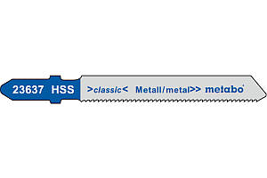Полотно для лобзика для металу Metabo Classic 51 мм T 118 A, 5 шт. (623637000)