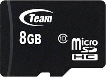 Карта пам'яті microSD 8Gb Team Class10