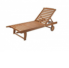 Шезлонг пляжний на коліщатках