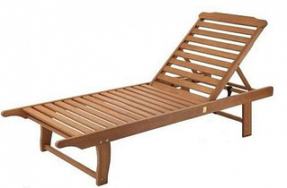 Шезлонг пляжний дерев'яний