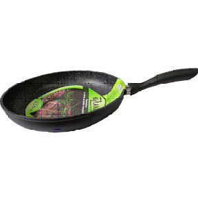 Сковорода з АП мармуровим покриттям "Hozland cook" d=240 / HL-FG-4224 / чорна - фото 1 - id-p890428442