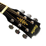 Набір акустична гітара Equites EQ905C BK 41 + чохол + медіатори, фото 5