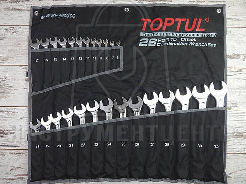 Набір ключів комбінованих Toptul GPAW2601 Super-Torque 26 шт, фото 1