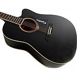 Акустична гітара Equites EQ901C BK 41 + чохол+ медіатори, фото 3