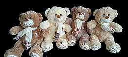З шарфом Ведмедик 41 см м'яка іграшка на подарунок плюшевий ведмідь іграшки для дітей