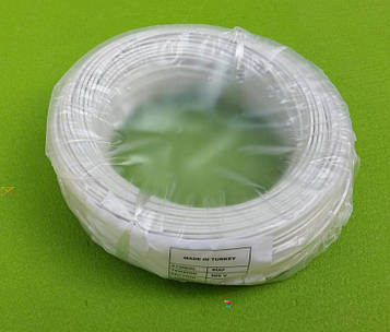 Провід мідний термостійкий SIAF-GL - січення 0,75 мм /L=100м (в ізоляції + з скловолоконної опліткою) Туреччина