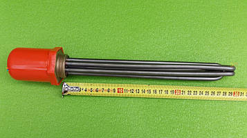 Блок ТЕН прямий 3000 W (220/380 V) на різьбі 1 1/4" (42мм) з нержавійки / L=290мм Balcik, Туреччина