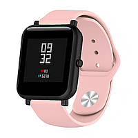 Силиконовый ремешок Sport Nike Youth для Xiaomi Amazfit Bip / Lite / 20 мм Розовый 1891P