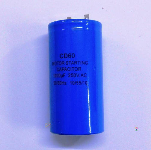 Купить Пусковой конденсатор 1000 мкФ 250 V CD60 для электродвигателя ...