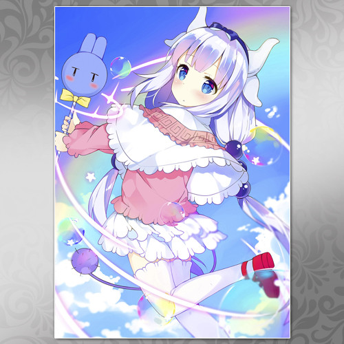 Плакат А3 Аніме Kobayashi-san Chi no Maid Dragon 001, фото 1