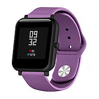 Силиконовый ремешок Sport Nike Youth для Xiaomi Amazfit Bip / Lite / 20 мм Фиолетовый 1891P